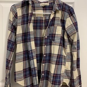 H&M plaid button up shirt